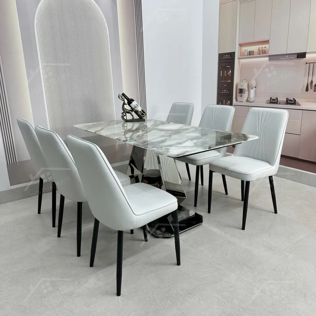 Bộ Bàn Ghế Nhập Khẩu Erica - 6 Ghế - K79 (2)
