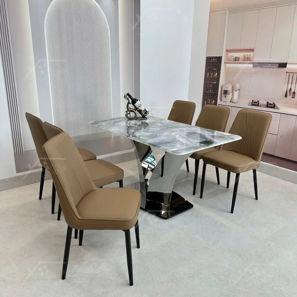 Bộ Bàn Ghế Nhập Khẩu Erica - 6 Ghế - K81 (1)