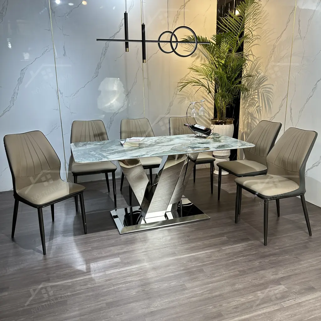 Bộ Bàn Ghế Nhập Khẩu Jena - 6 Ghế - K66