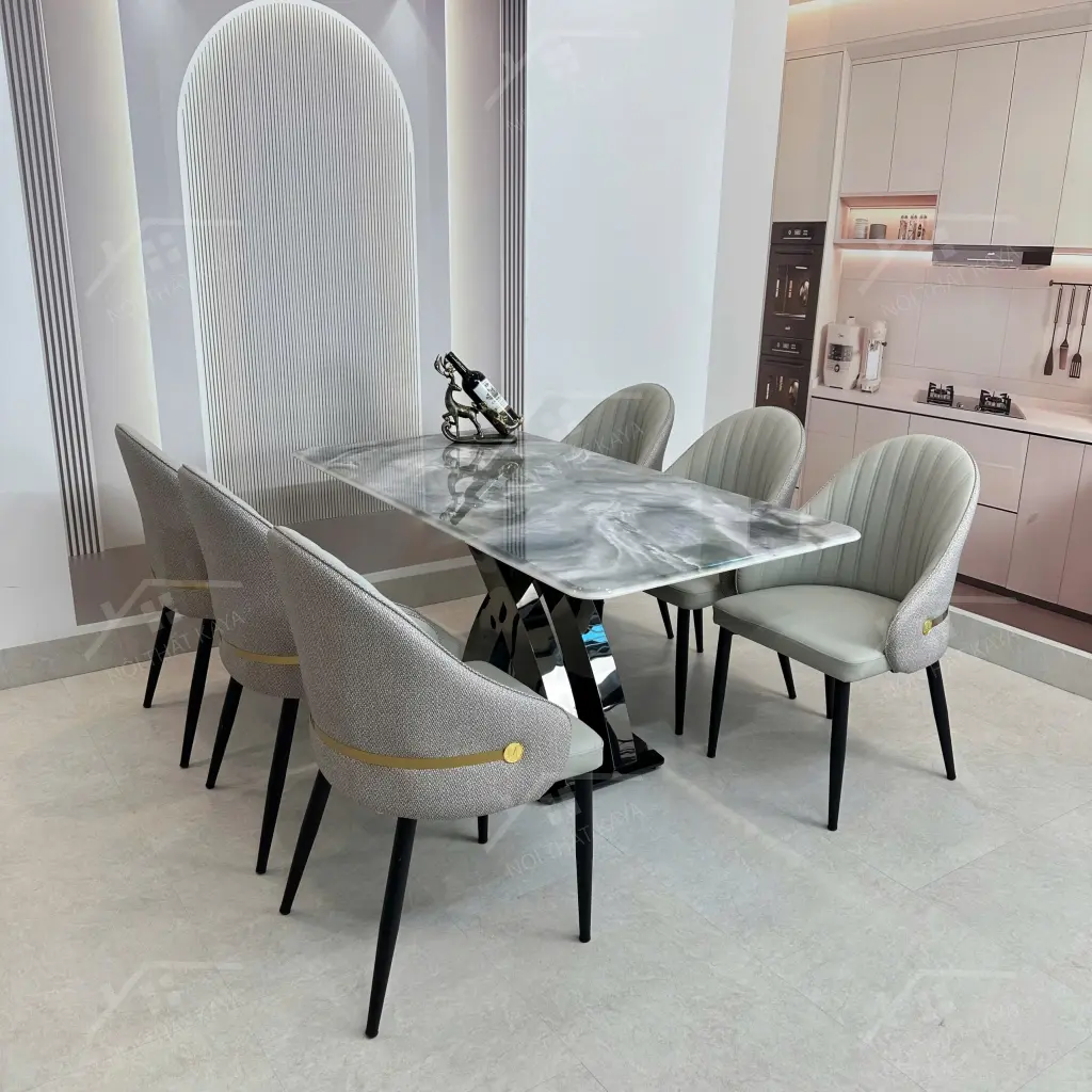 Bộ Bàn Ghế Nhập Khẩu Lisa - 6 Ghế - K21