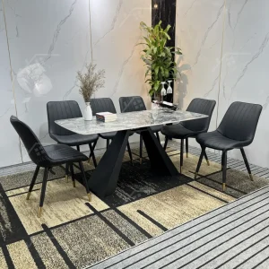 Bộ Bàn Ghế Nhập Khẩu Loft - 6 Ghế - K01 (chân A)