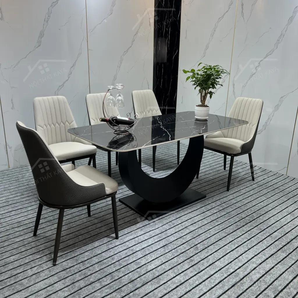 Bộ Bàn Ghế Nhập Khẩu Monet Vip - 6 Ghế - K08 (chân C)