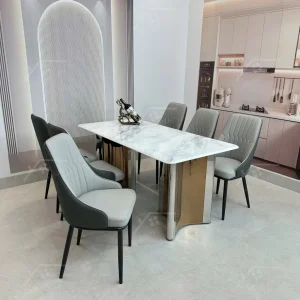 Bộ Bàn Ghế Nhập Khẩu Monet Vip - 6 Ghế - K22 (mạ Vàng)