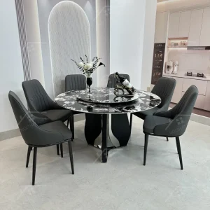 Bộ Bàn Ghế Nhập Khẩu Monet Vip - 6 Ghế - K77 (tròn)