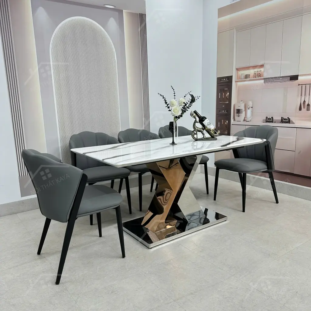 Bộ Bàn Ghế Nhập Khẩu Napoli - 6 Ghế - K09