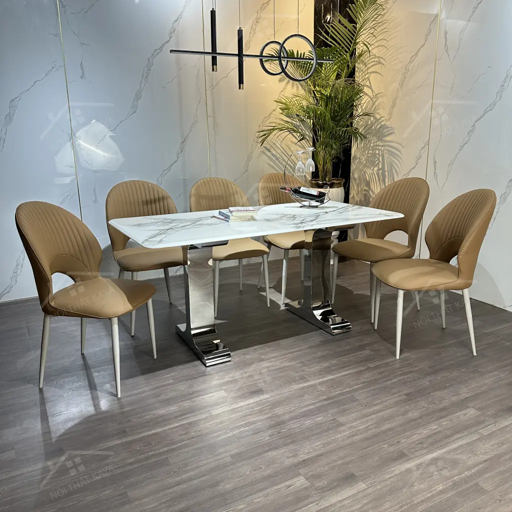 Bộ Bàn Ghế Nhập Khẩu Phoenic - 6 Ghế - K64