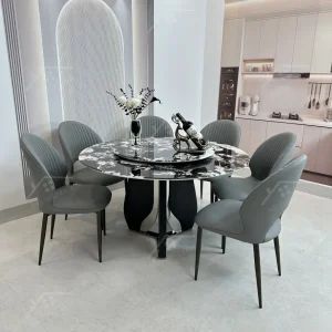 Bộ Bàn Ghế Nhập Khẩu Phoenic - 6 Ghế - K77 (tròn)