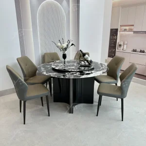 Bộ Bàn Ghế Nhập Khẩu Roman - 6 Ghế - K13 (tròn)