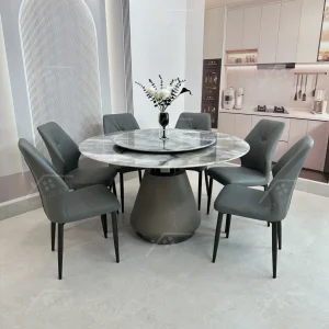 Bộ Bàn Ghế Nhập Khẩu Roman - 6 Ghế - K39 (tròn)