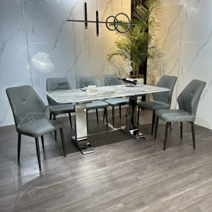Bộ Bàn Ghế Nhập Khẩu Roman - 6 Ghế - K64