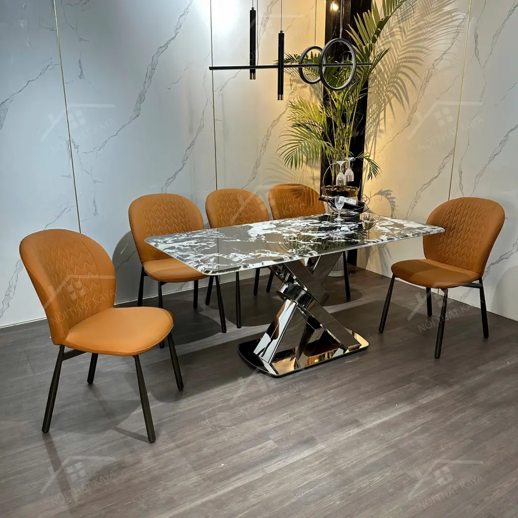 Bộ Bàn Ghế Nhập Khẩu Rona - 6 Ghế - K60