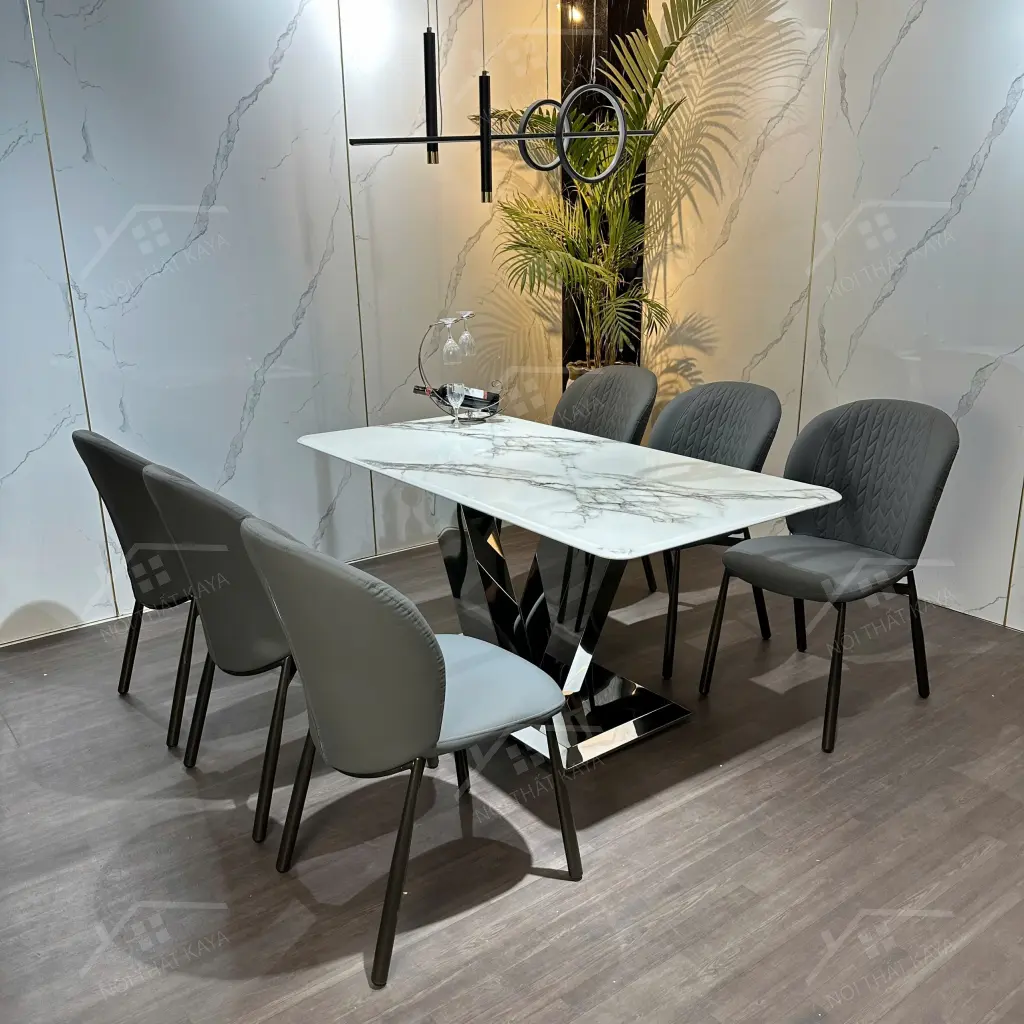Bộ Bàn Ghế Nhập Khẩu Rona - 6 Ghế - K66