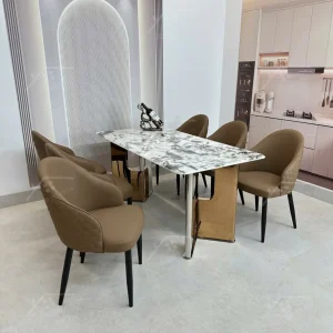 Bộ Bàn Ghế Nhập Khẩu Selila - 6 Ghế - K80