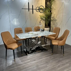 Bộ Bàn Ghế Nhập Khẩu Sheraton - 6 Ghế - K12