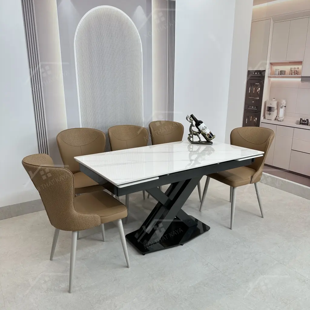 Bộ Bàn Ghế Nhập Khẩu Xavia - 6 Ghế - K44 (x Kéo Dài)