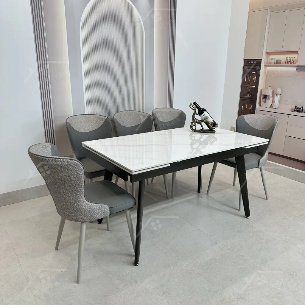 Bộ Bàn Ghế Nhập Khẩu Xavia - 6 Ghế - K57 (kéo Dài)