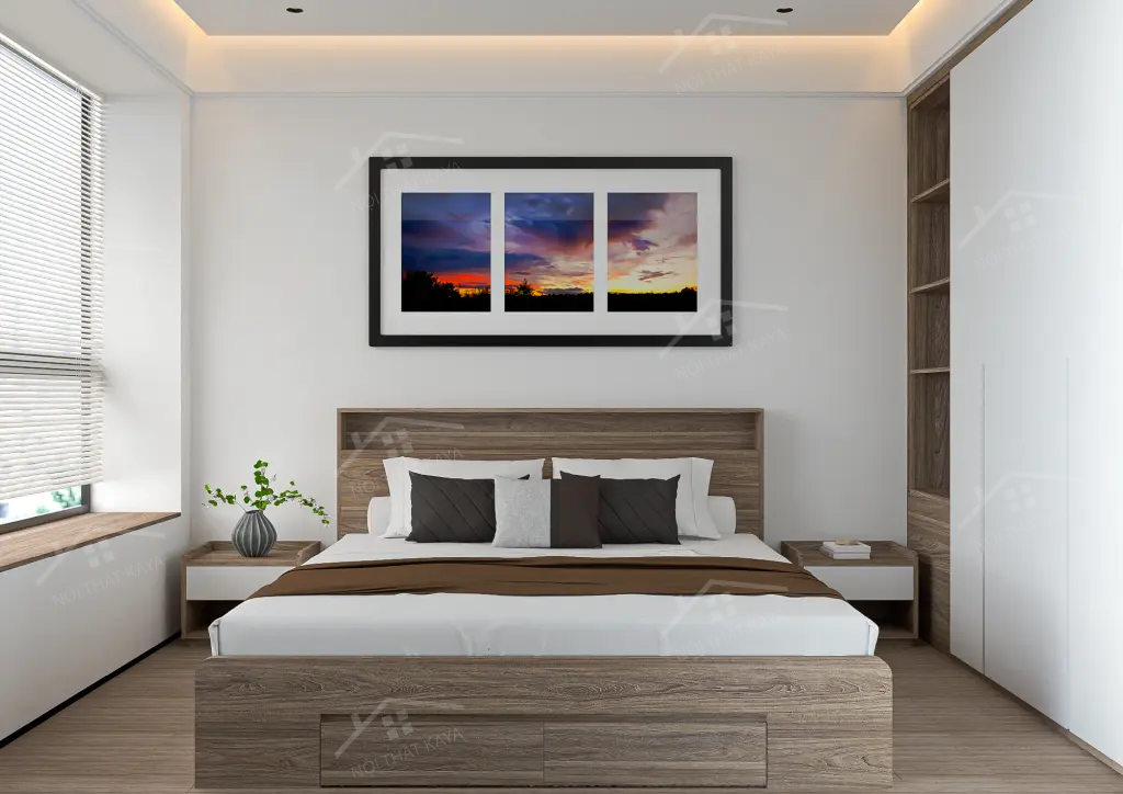 Giường Gỗ Công Nghiệp Ggcn070 (1)