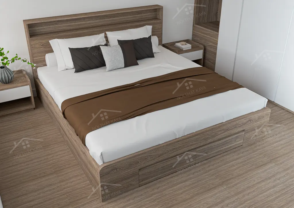 Giường Gỗ Công Nghiệp Ggcn070 (2)