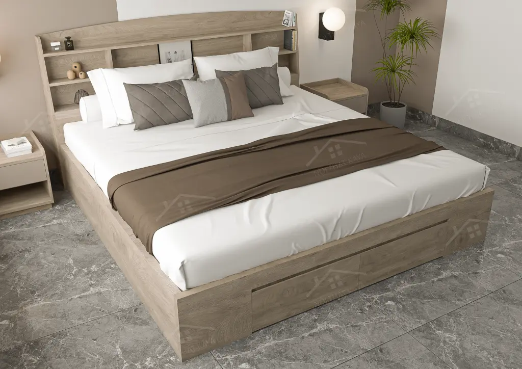 Giường Gỗ Công Nghiệp Ggcn075 (2)