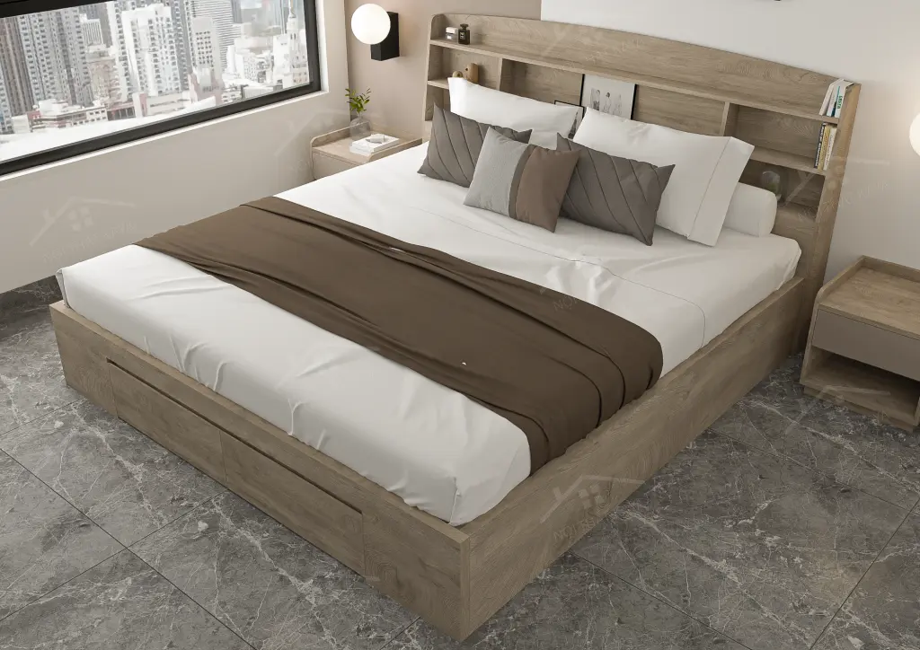 Giường Gỗ Công Nghiệp Ggcn075 (3)