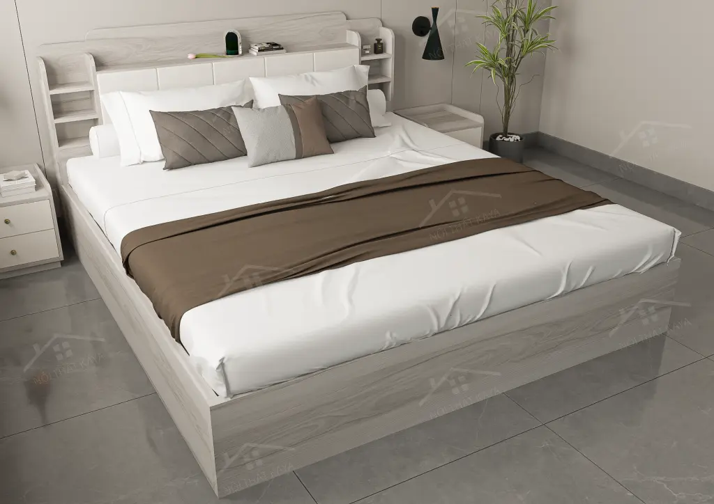 Giường Gỗ Công Nghiệp Ggcn080 (2)