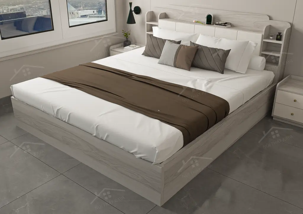 Giường Gỗ Công Nghiệp Ggcn080 (3)