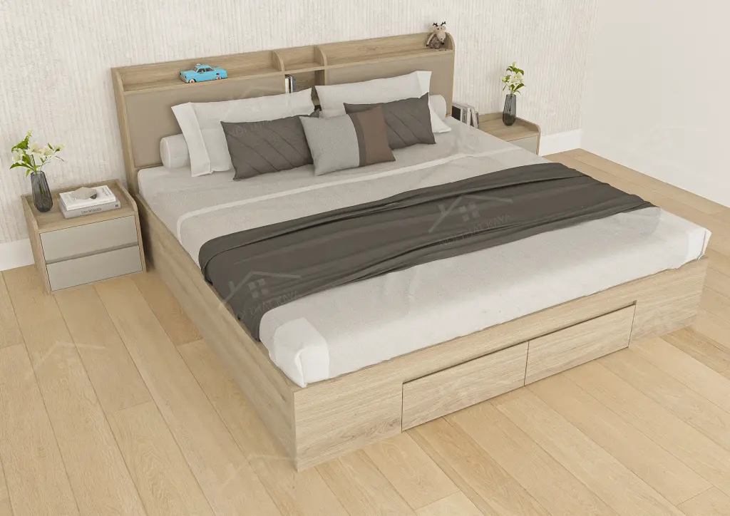 Giường Gỗ Công Nghiệp Ggcn082 (2)