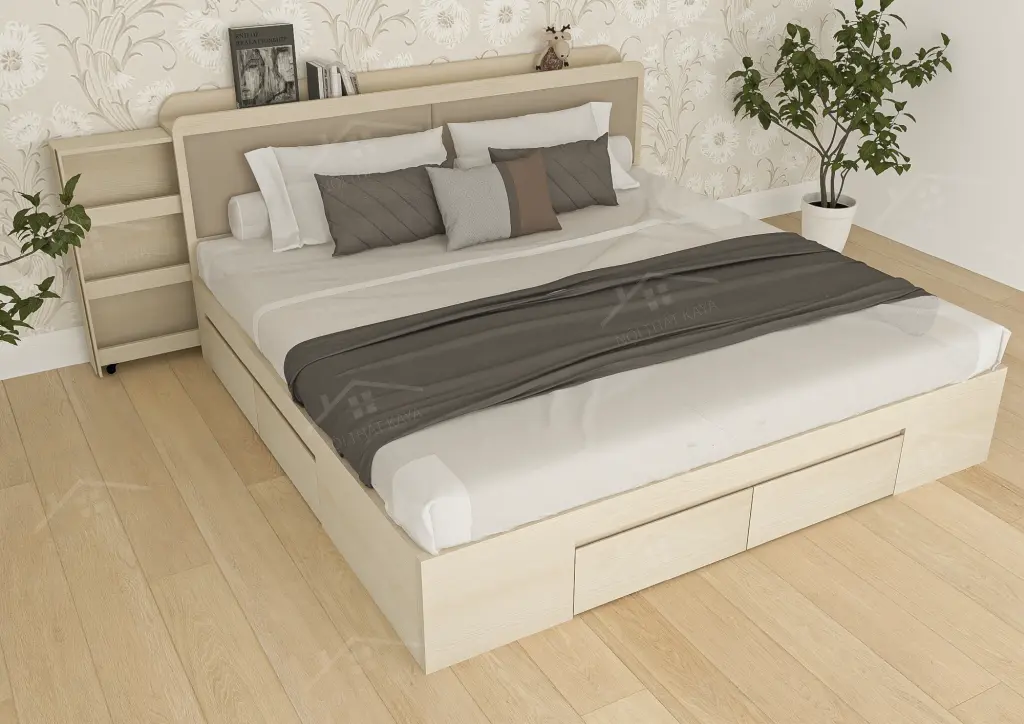 Giường Gỗ Công Nghiệp Ggcn084 (2)
