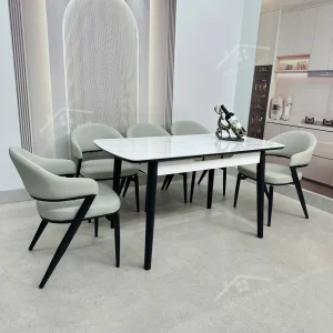 Bộ Bàn Ăn Mặt Đá Thông Minh Mở Rộng K25 – 6 Ghế Bingo (3)