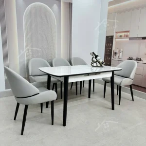 Bộ Bàn Ăn Mặt Đá Thông Minh Mở Rộng K25 – 6 Ghế Polo (3)