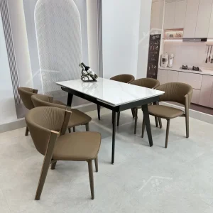 Bộ Bàn Ăn Mặt Đá Thông Minh Mở Rộng K57 – 6 Ghế Ariston (4)