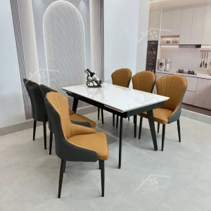 Bộ Bàn Ăn Mặt Đá Thông Minh Mở Rộng K57 – 6 Ghế Ella (2)