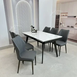Bộ Bàn Ăn Mặt Đá Thông Minh Mở Rộng K57 – 6 Ghế Nova (4)