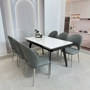 Bộ Bàn Ăn Mặt Đá Thông Minh Mở Rộng K57 – 6 Ghế Phoenic (7)
