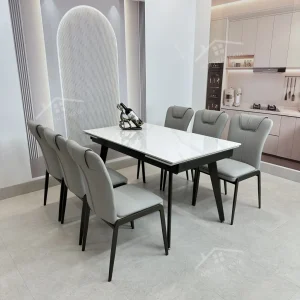 Bộ Bàn Ăn Mặt Đá Thông Minh Mở Rộng K57 – 6 Ghế Royal Lion (2)