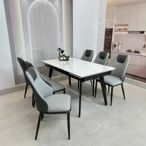 Bộ Bàn Ăn Mặt Đá Thông Minh Mở Rộng K57 – 6 Ghế Spot (4)