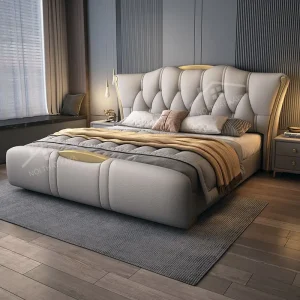 Giường Bọc Nệm đầu Kiểu Gndk025 (2)