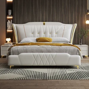 Giường Bọc Nệm đầu Kiểu Gndk028 (2)