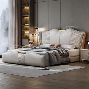 Giường Bọc Nệm đầu Kiểu Gndk030 (2)